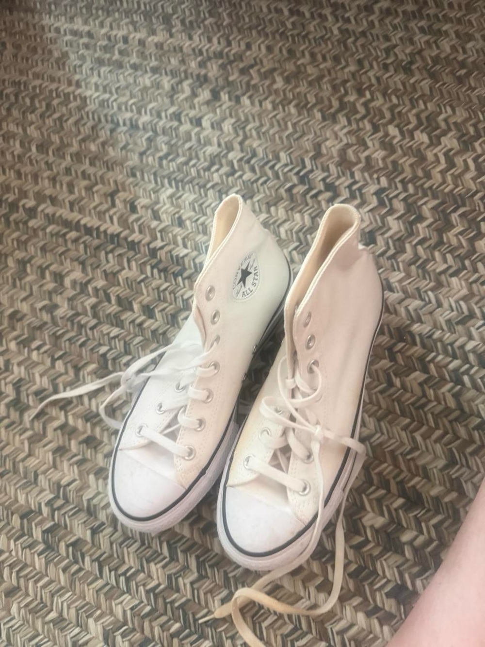 Converse White High Top Sneakers